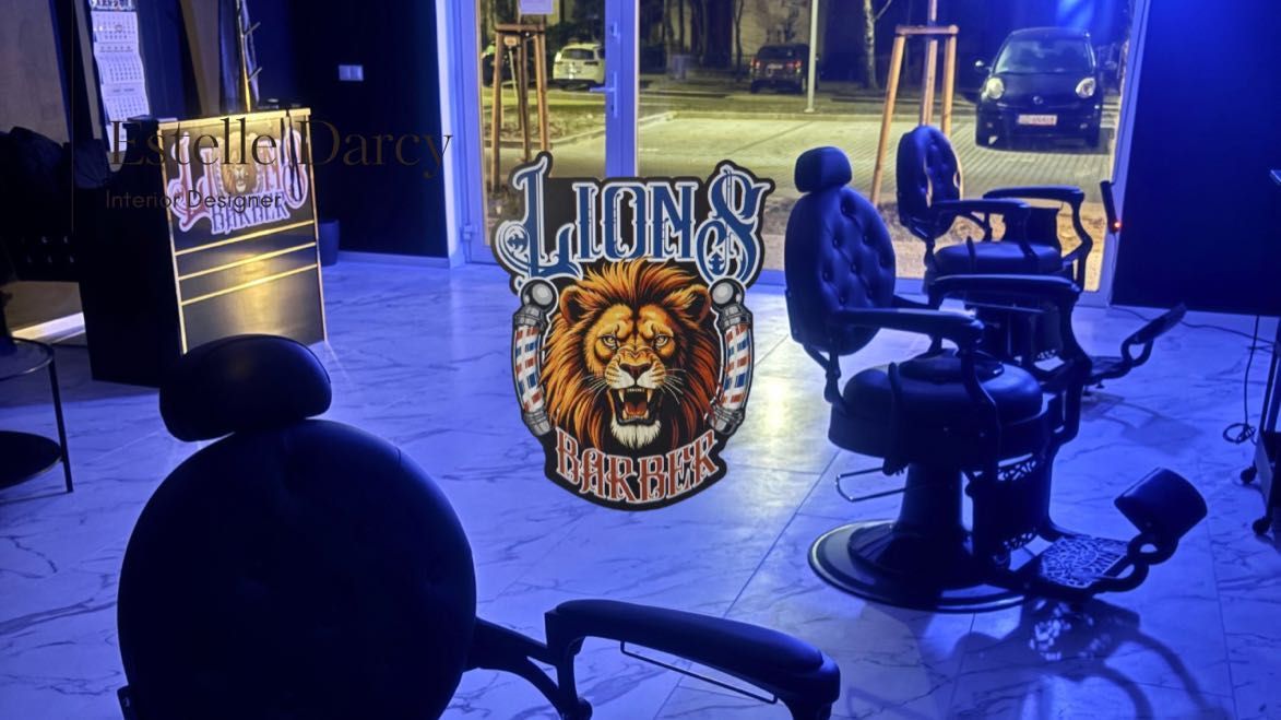 Wnętrze Lion’s Barber
